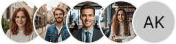 Varios avatares de perfiles de inversores en la sección de reseñas de trading de PuraVista Invest